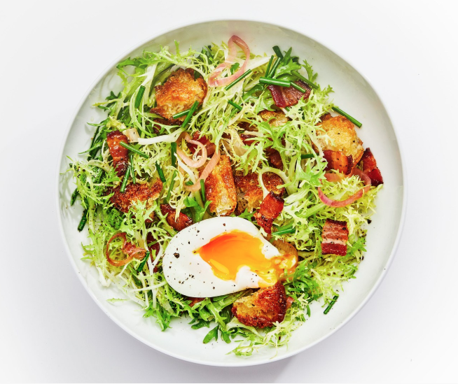 Frisée Salad With Warm Bacon Vinaigrette