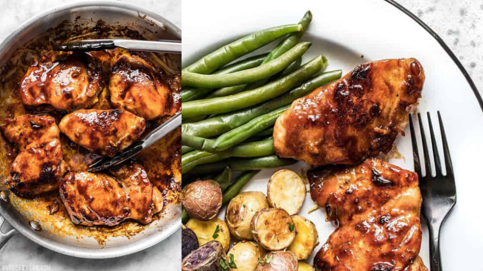Sweet & Spicy Glazed Chicken Thighs (Budget Bytes)