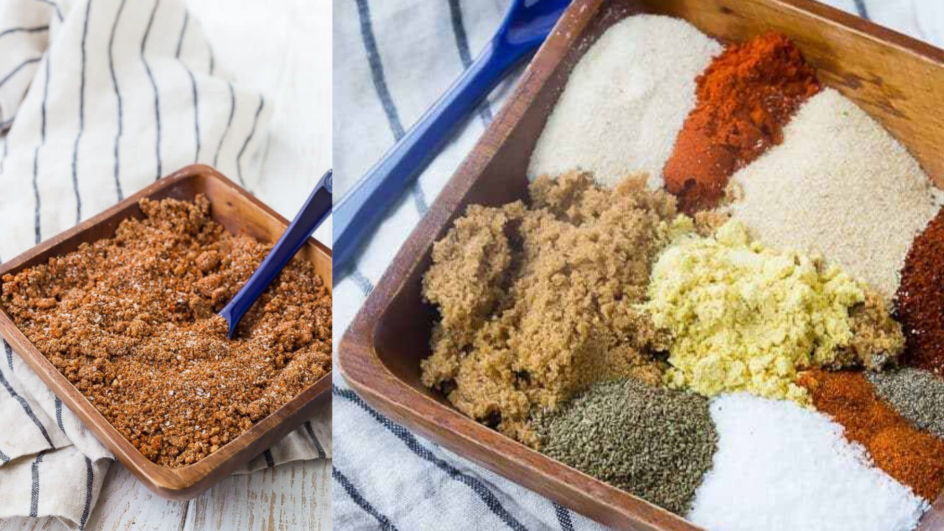 image of rachel coks easy homemade bbq rub recipe with different ingredients